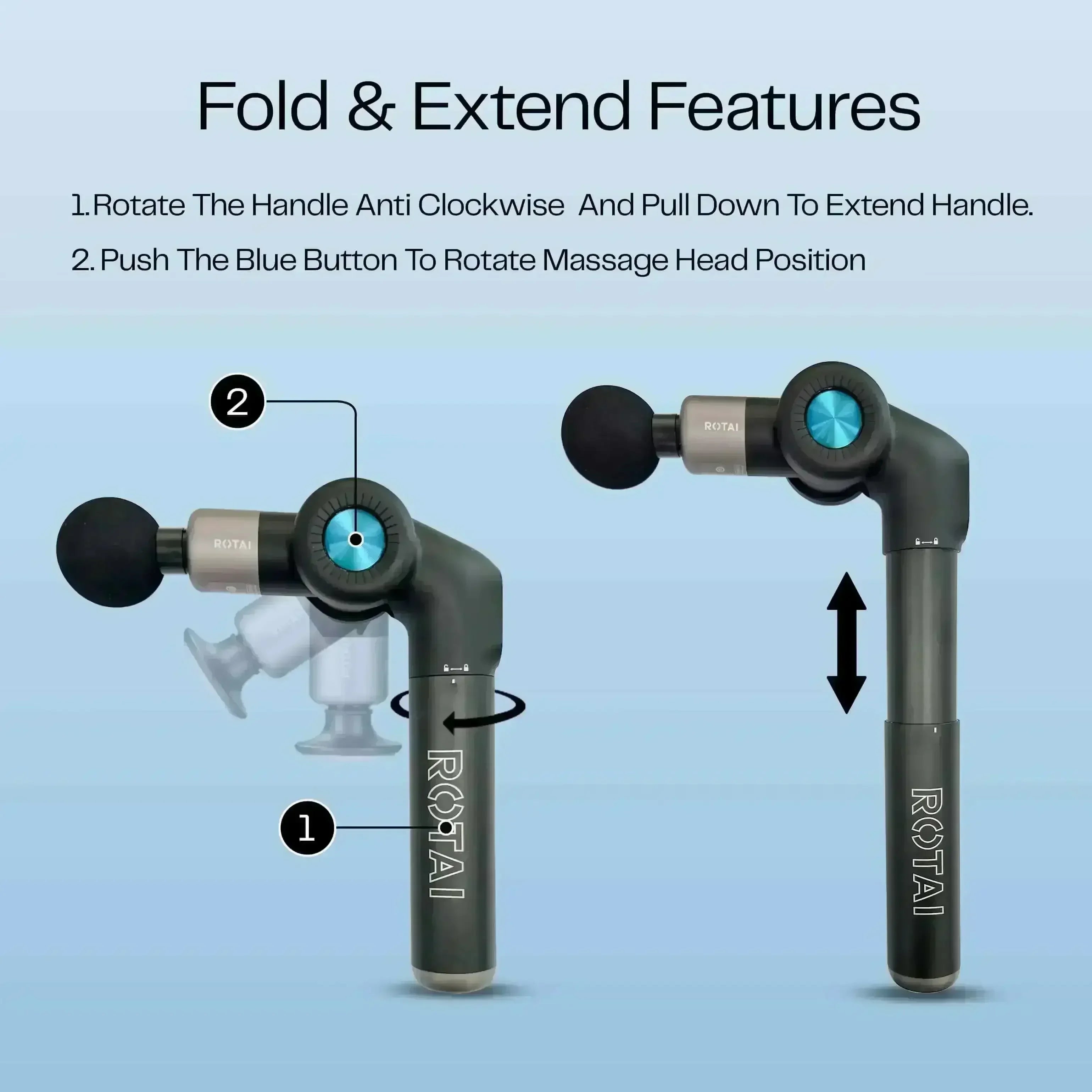 Muscle Therapy Foldable Massage Gun