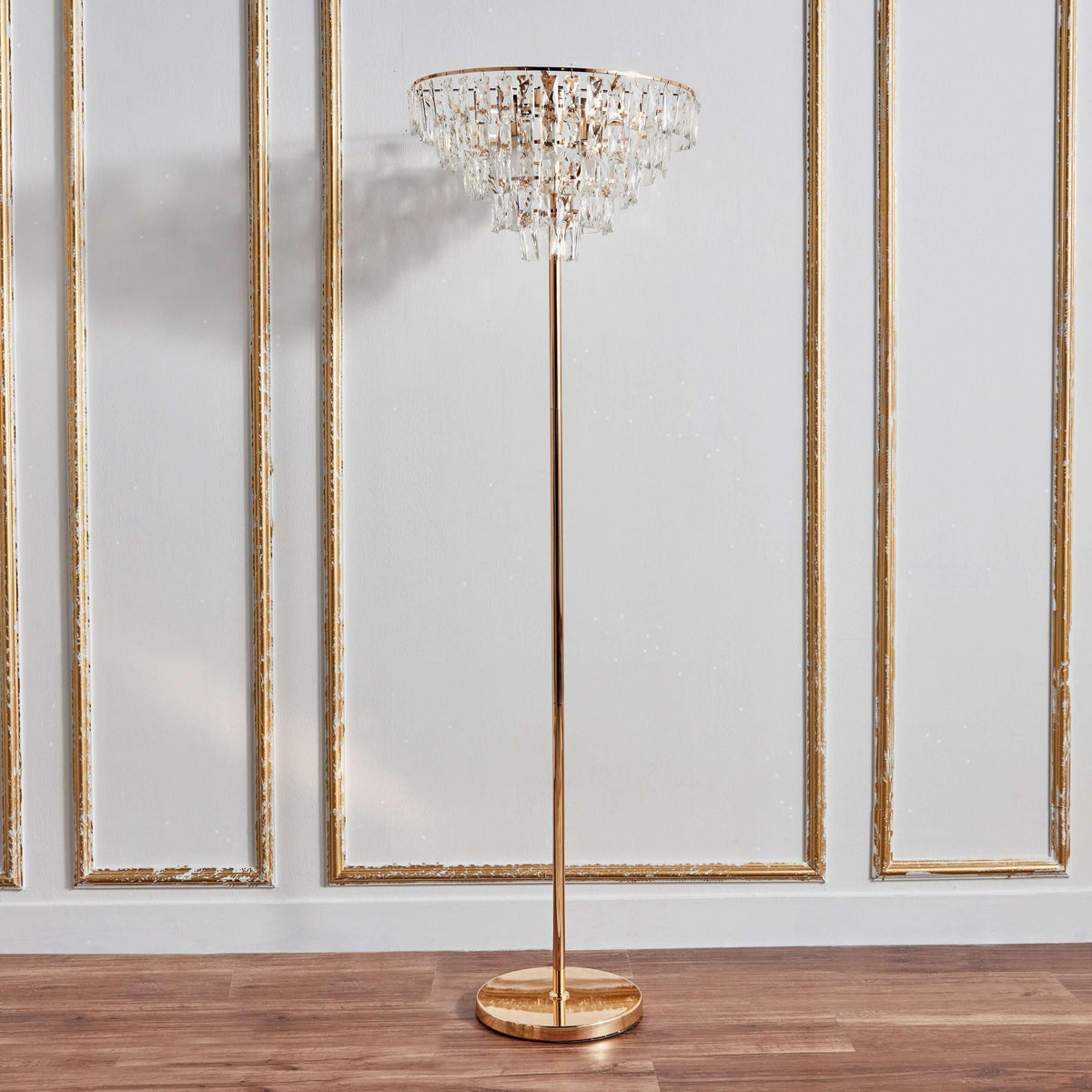 Buy Affordable Luminous Ribbon: Gold Floor Lamp in Dubai - UAE | Cheap Price
