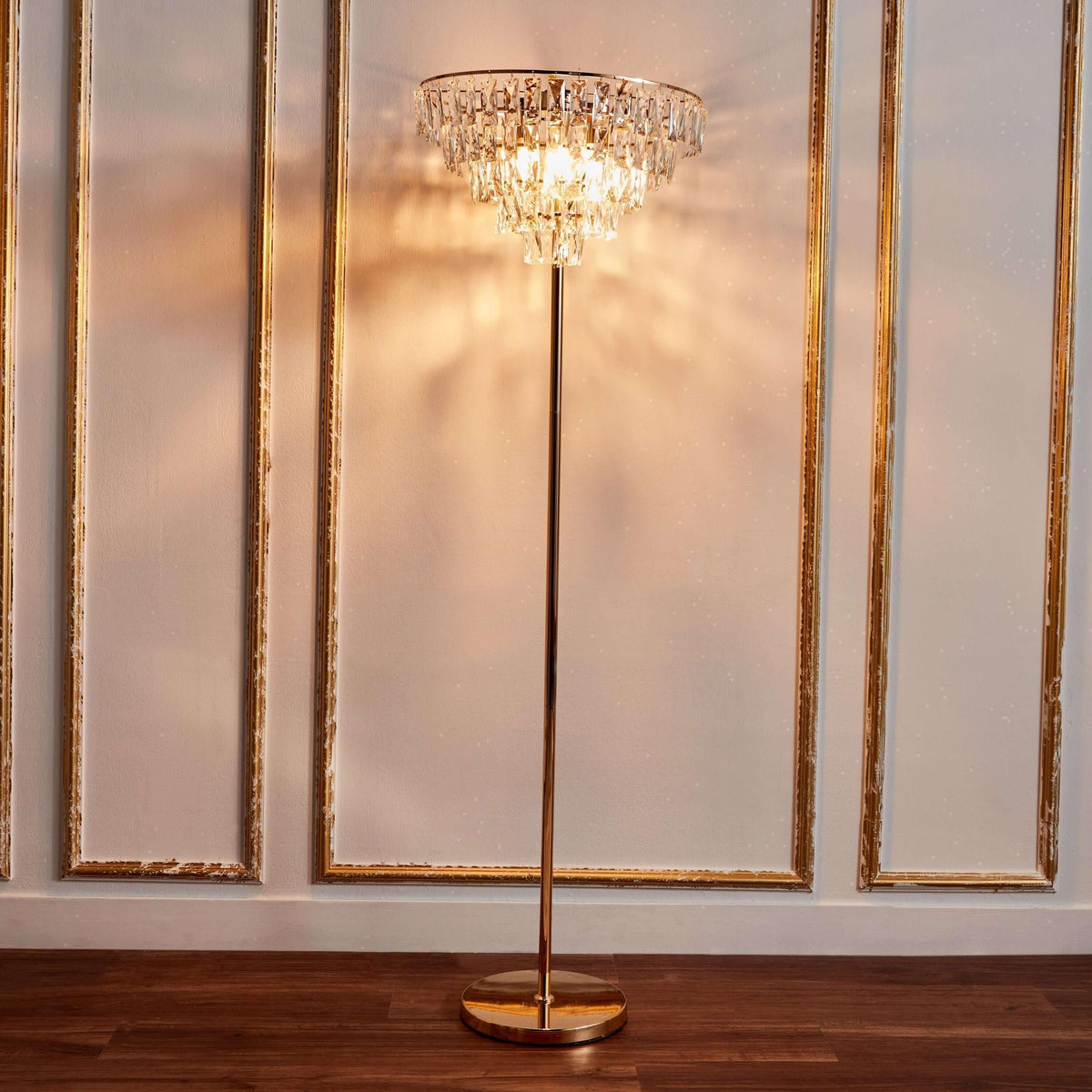 Buy Affordable Luminous Ribbon: Gold Floor Lamp in Dubai - UAE | Cheap Price