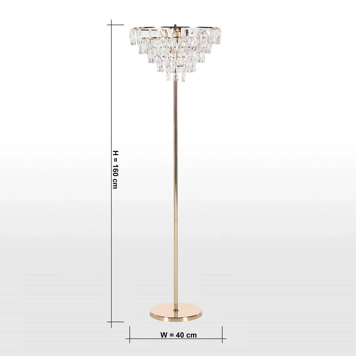 Buy Affordable Luminous Ribbon: Gold Floor Lamp in Dubai - UAE | Cheap Price