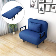 Convertible Sofa Bed Dark Blue