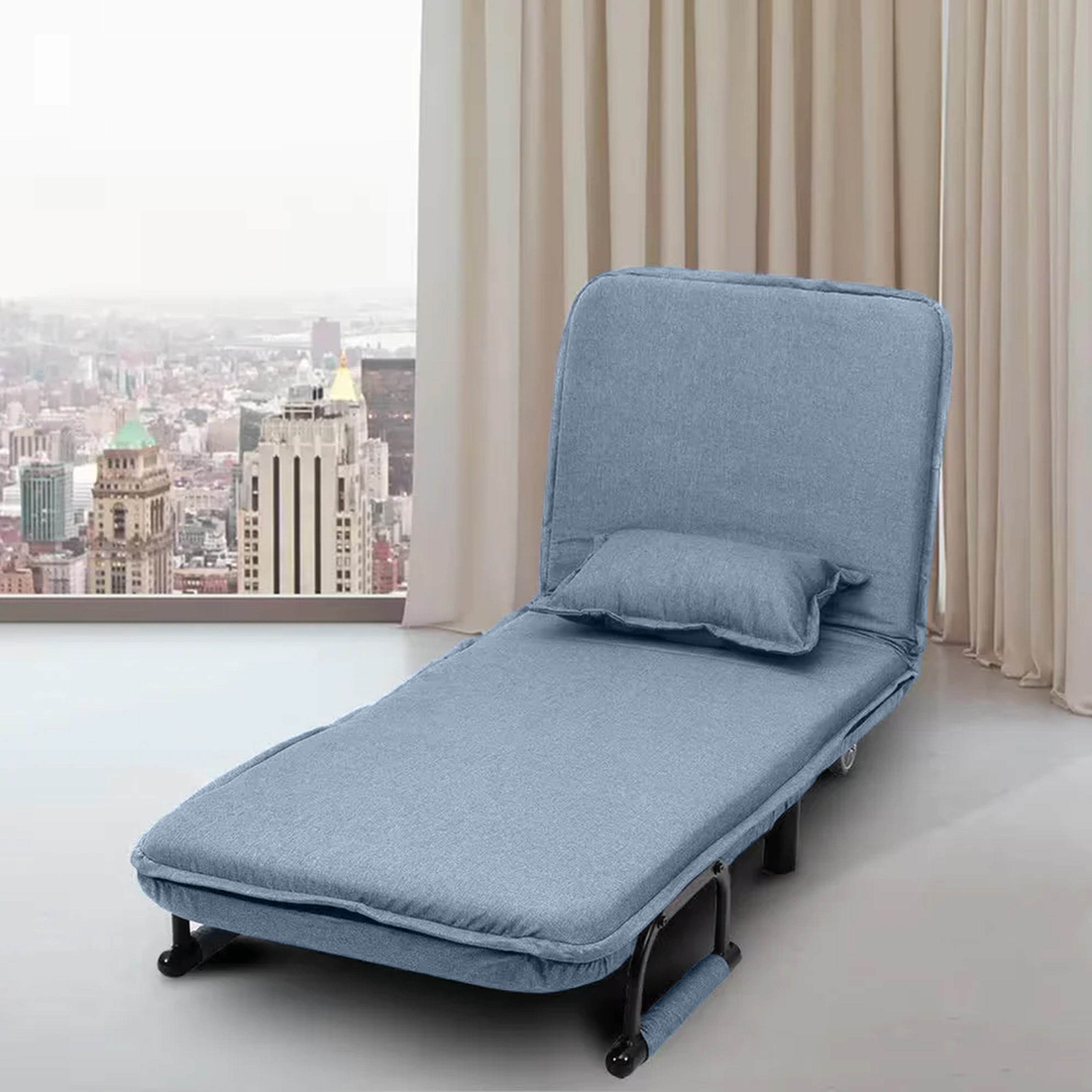 Convertible Sofa Bed Lake Blue