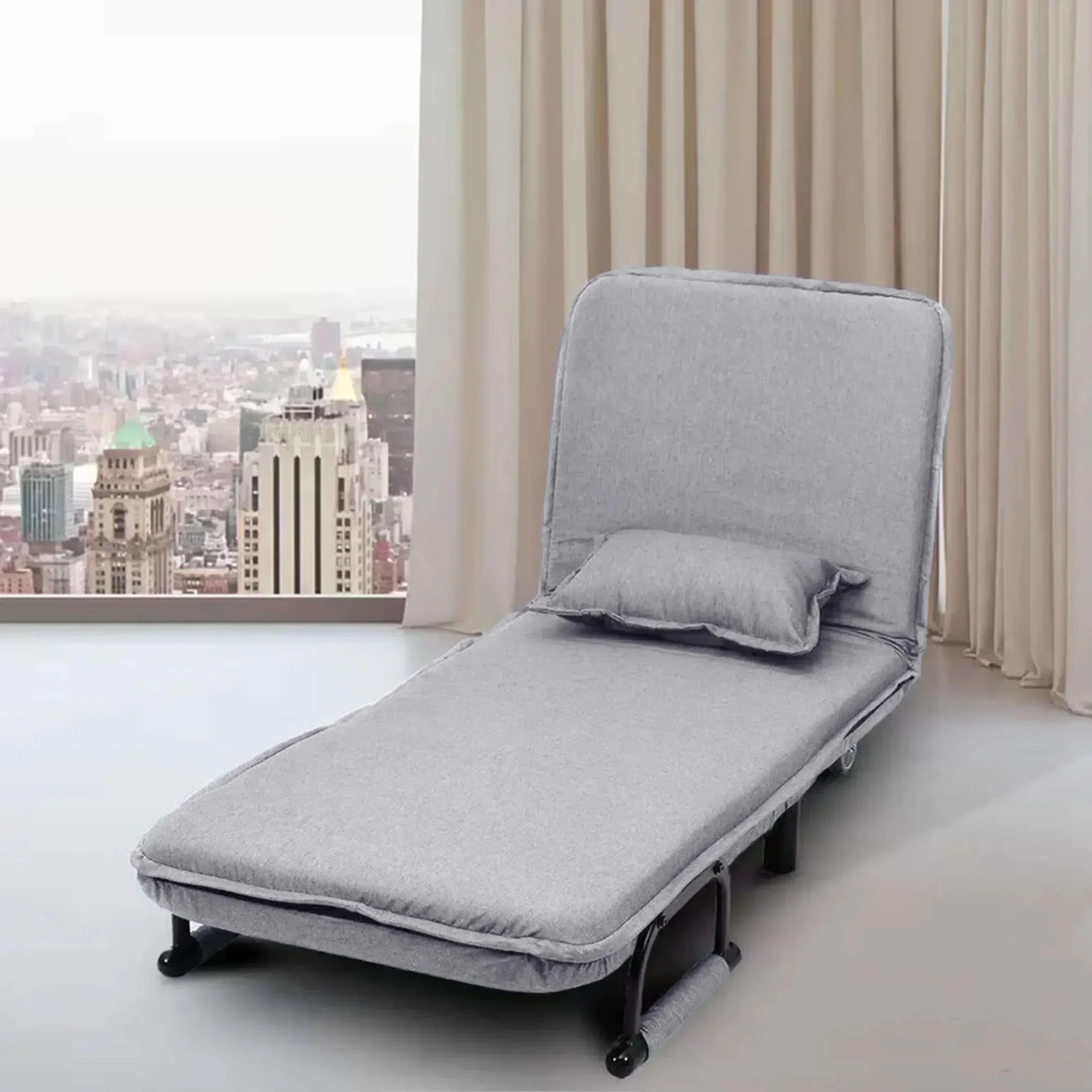 Convertible Sofa Bed Grey
