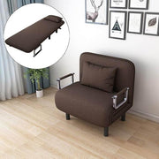 Convertible Sofa Bed Coffee Brown