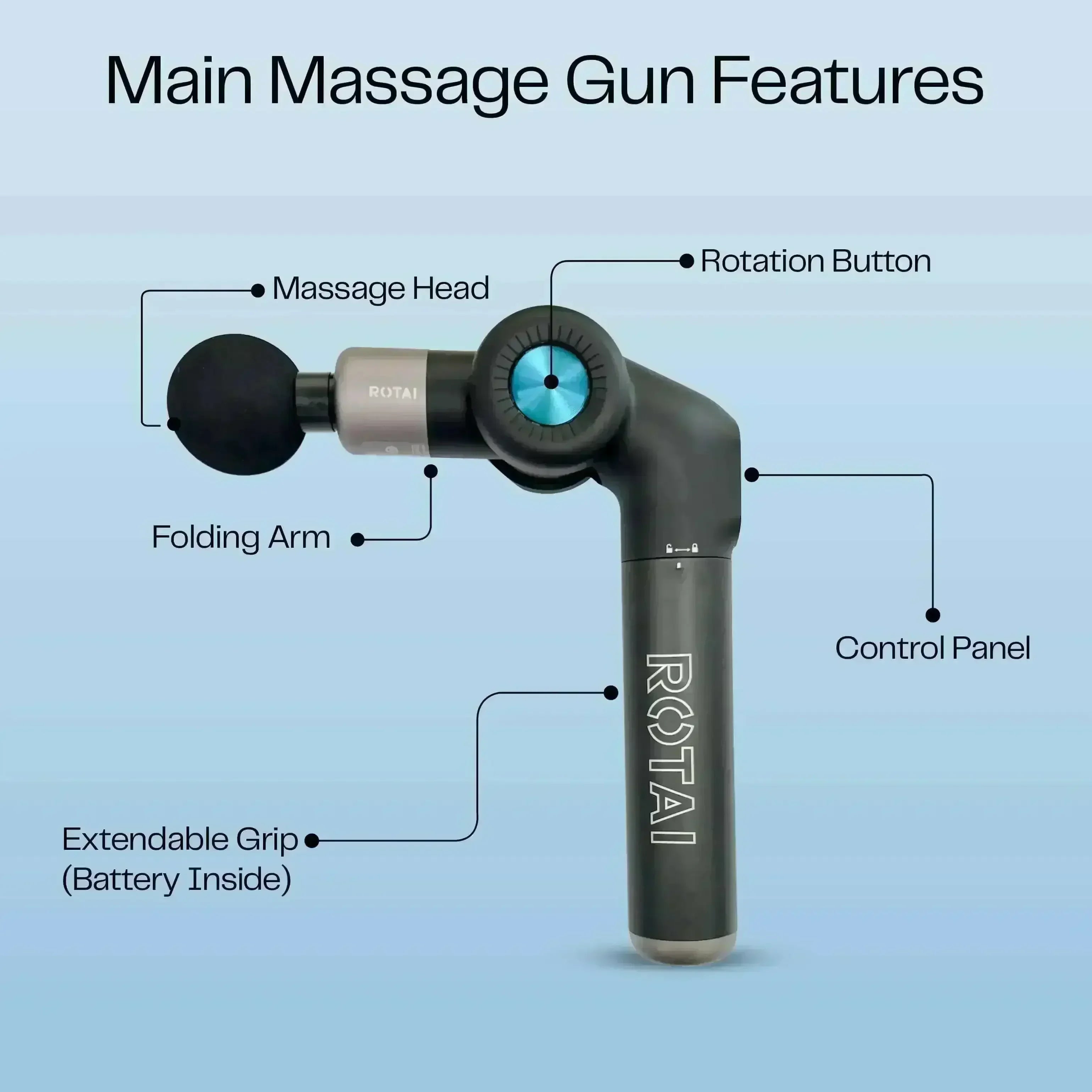 Muscle Therapy Foldable Massage Gun