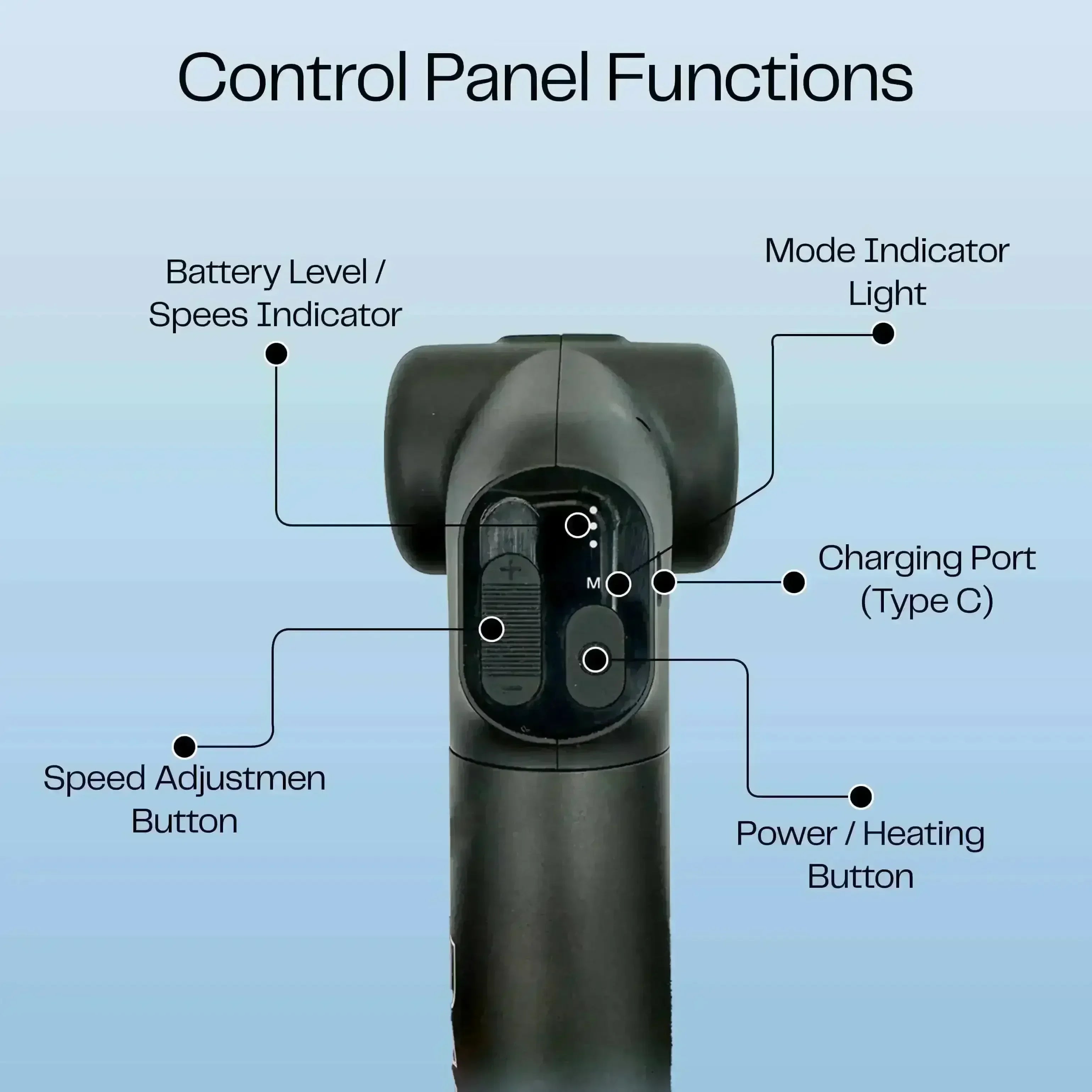 Muscle Therapy Foldable Massage Gun