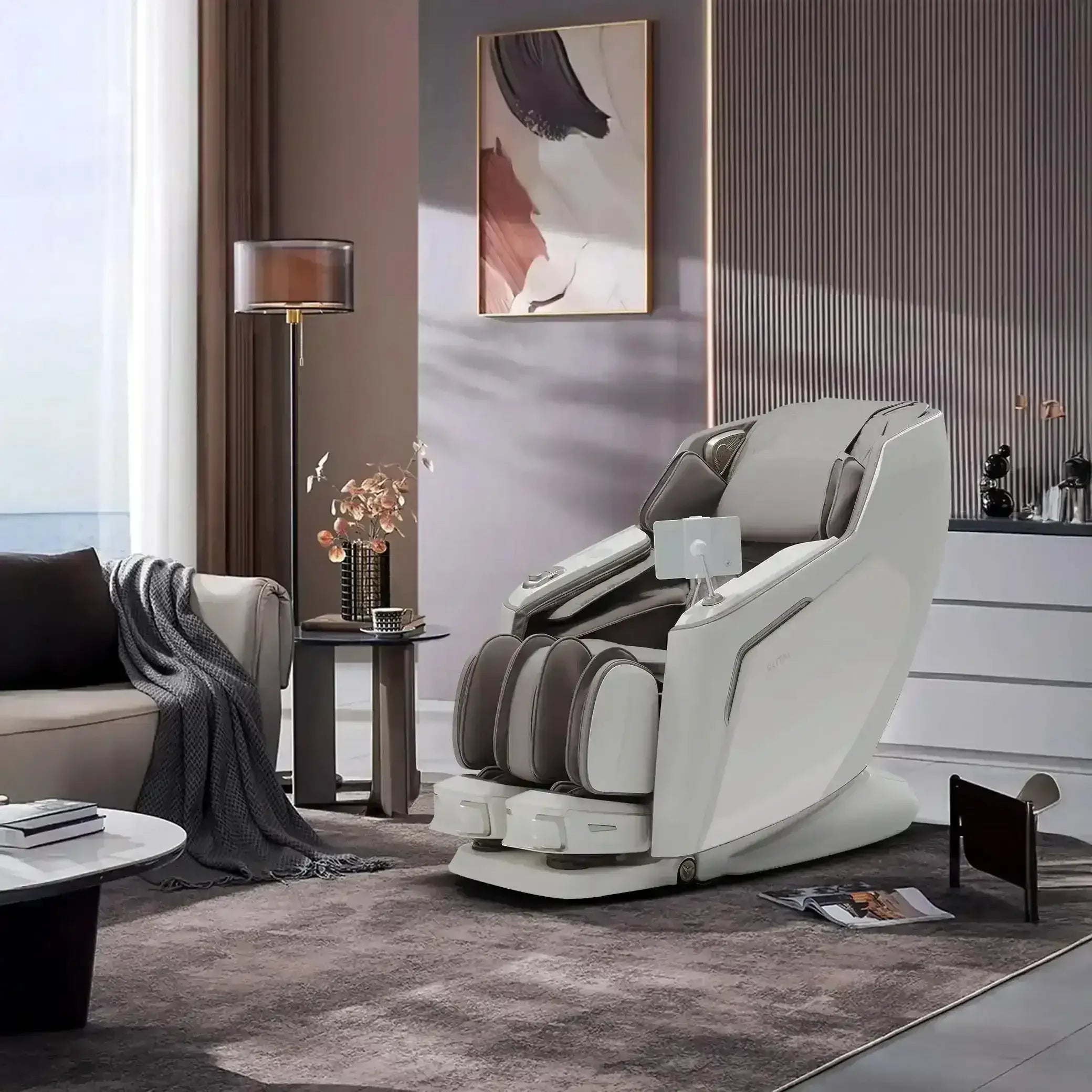 Vanquish Massage Chair (White) - Rotai - Best Massage Chair in Dubai UAE - Shop massage chairs in UAE, Saudi Arabia -Therapy Massage Chairs - Back, Neck, & Leg Pain Relief