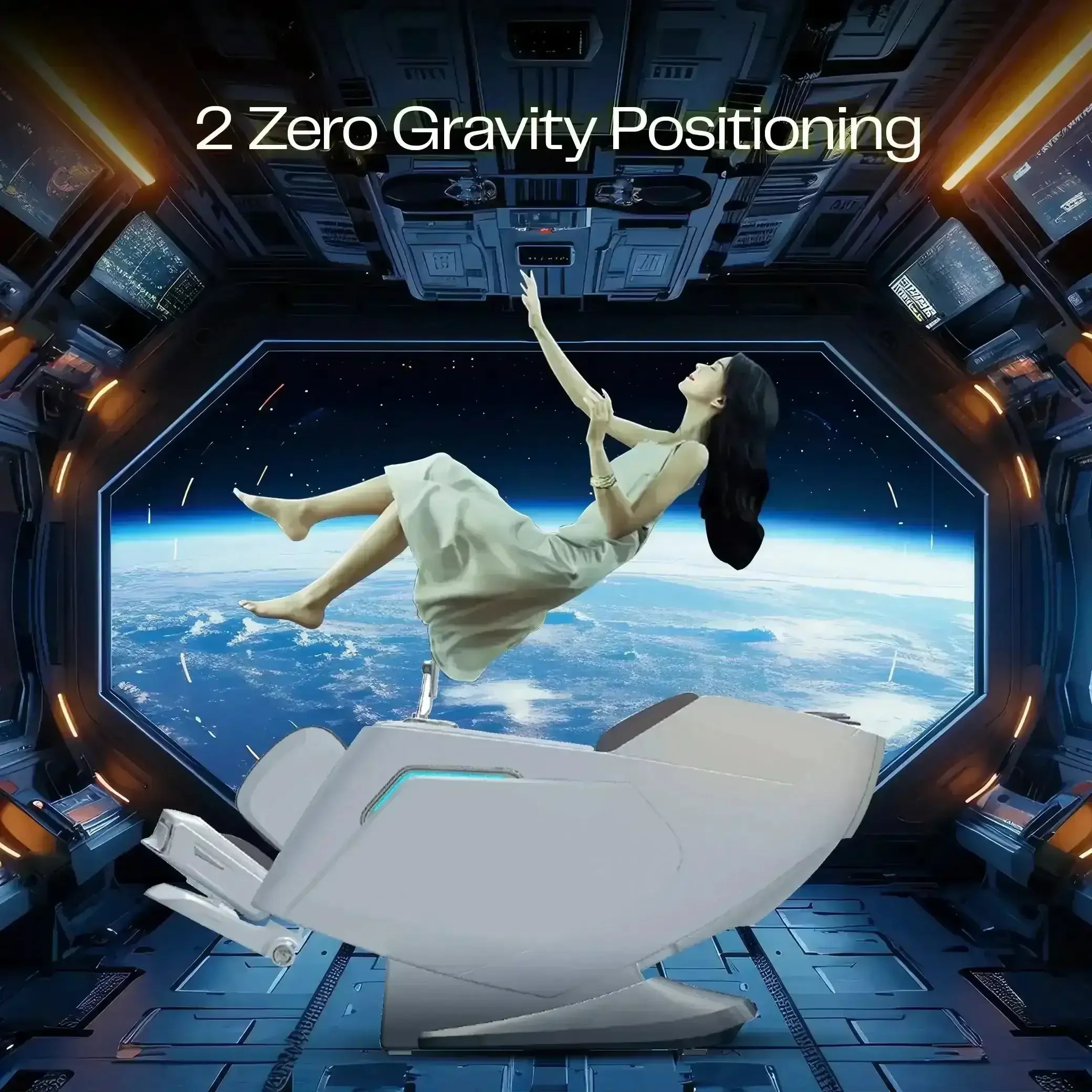 Vanquish Massage Chair (White) - Rotai - Best Massage Chair in Dubai UAE - Shop massage chairs in UAE, Saudi Arabia -Therapy Massage Chairs - Back, Neck, & Leg Pain Relief