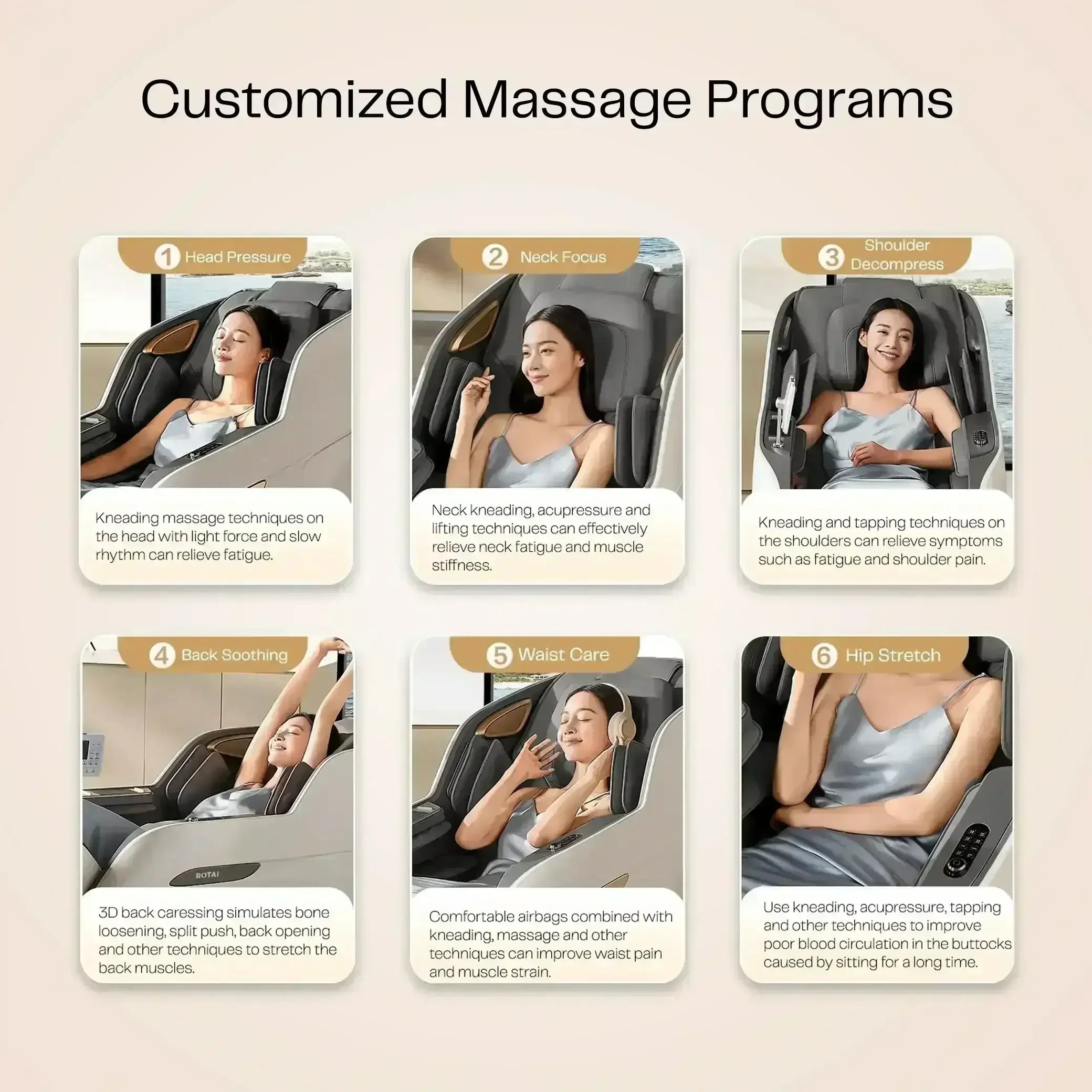 Royal Signature (White) - Rotai - Best Massage Chair in Dubai UAE - Shop massage chairs in UAE, Saudi Arabia -Therapy Massage Chairs - Back, Neck, & Leg Pain Relief