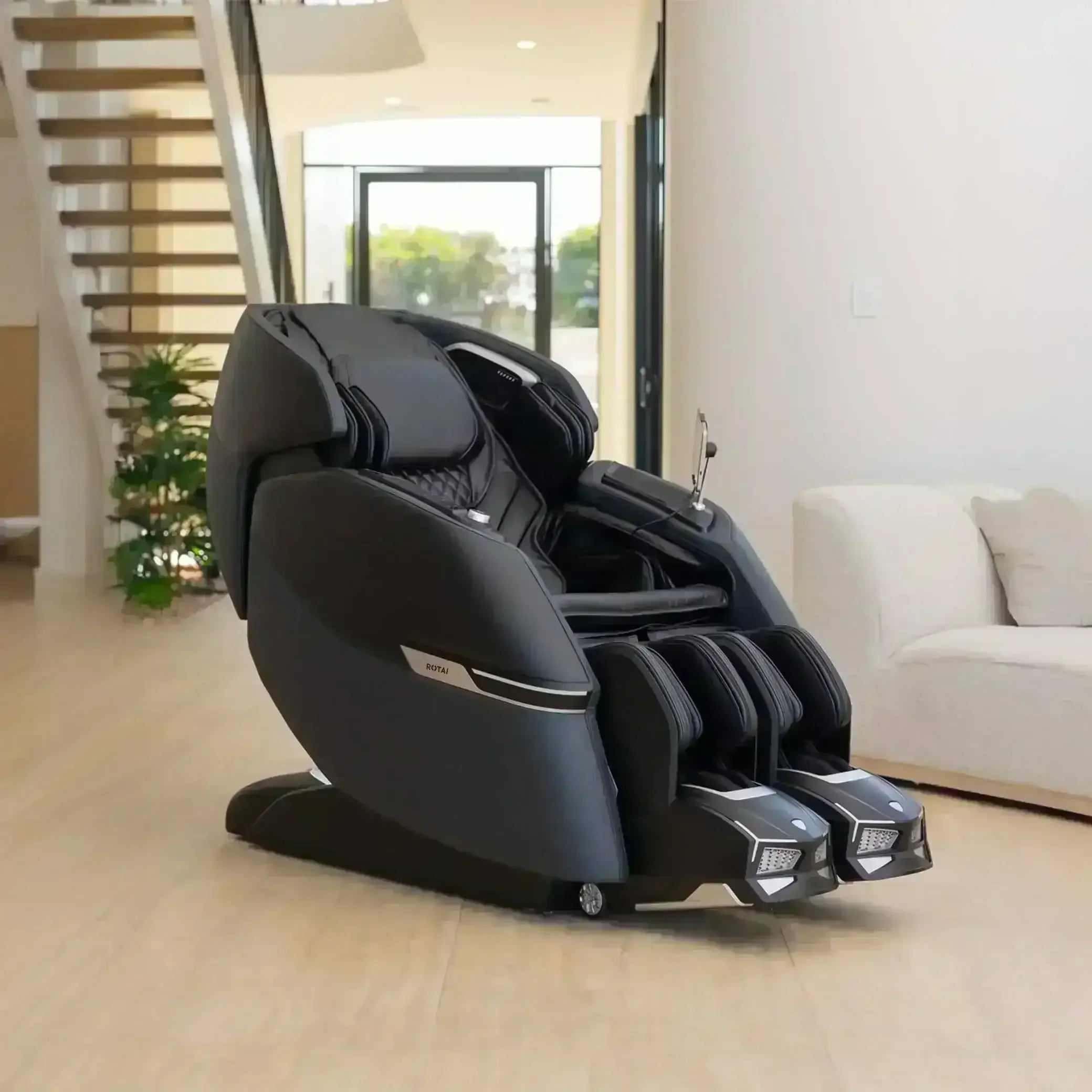Advanced AI Robotic Massage Chair (Space Black) - Rotai - Best Massage Chair in Dubai UAE - Shop massage chairs in UAE, Saudi Arabia -Therapy Massage Chairs - Back, Neck, & Leg Pain Relief