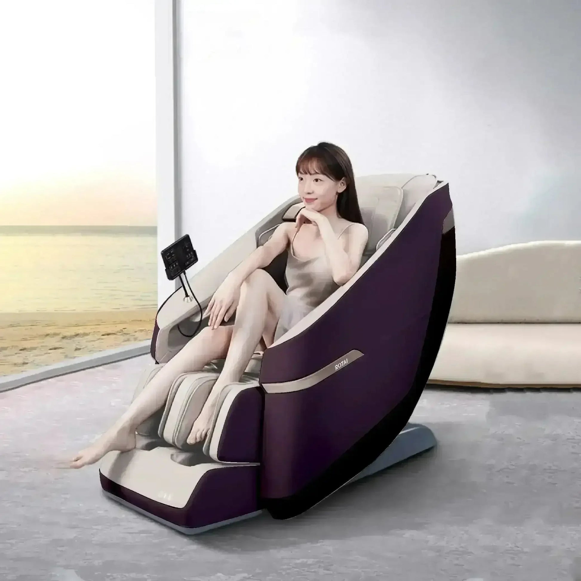 Jimny Max Massage Chair (Red) - Rotai - Best Massage Chair in Dubai UAE - Shop massage chairs in UAE, Saudi Arabia -Therapy Massage Chairs - Back, Neck, & Leg Pain Relief