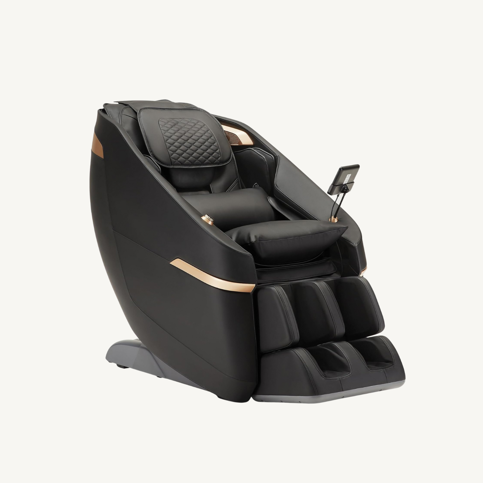 كرسي مساج A37 أسود يوفر دعم كامل للجسم بتصميم مريح | A37 black full support massage chair ergonomic design