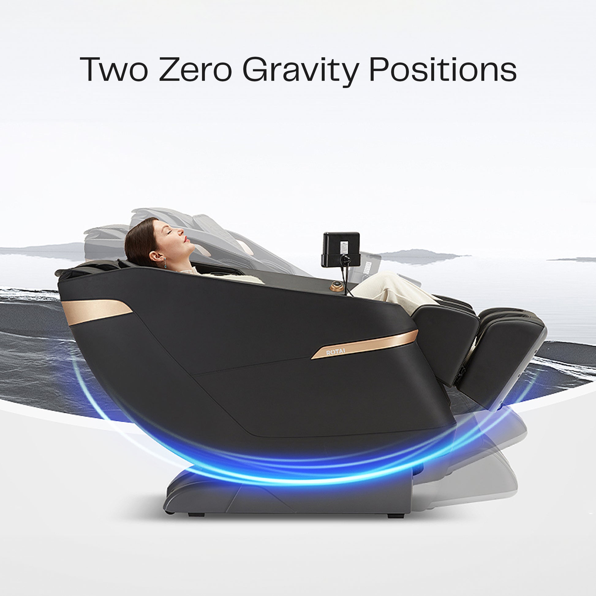 كرسي مساج A37 أسود للاستخدام المنزلي مع تصميم فاخر وأنيق | A37 black home massage chair luxury design