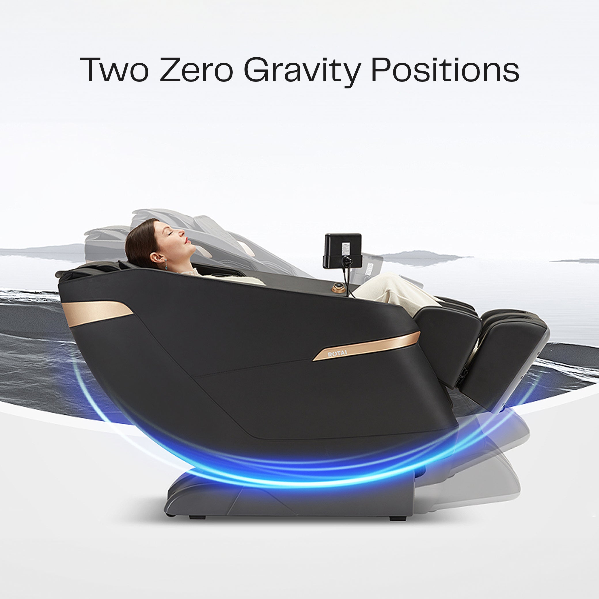 كرسي مساج A37 أسود للاستخدام المنزلي مع تصميم فاخر وأنيق | A37 black home massage chair luxury design