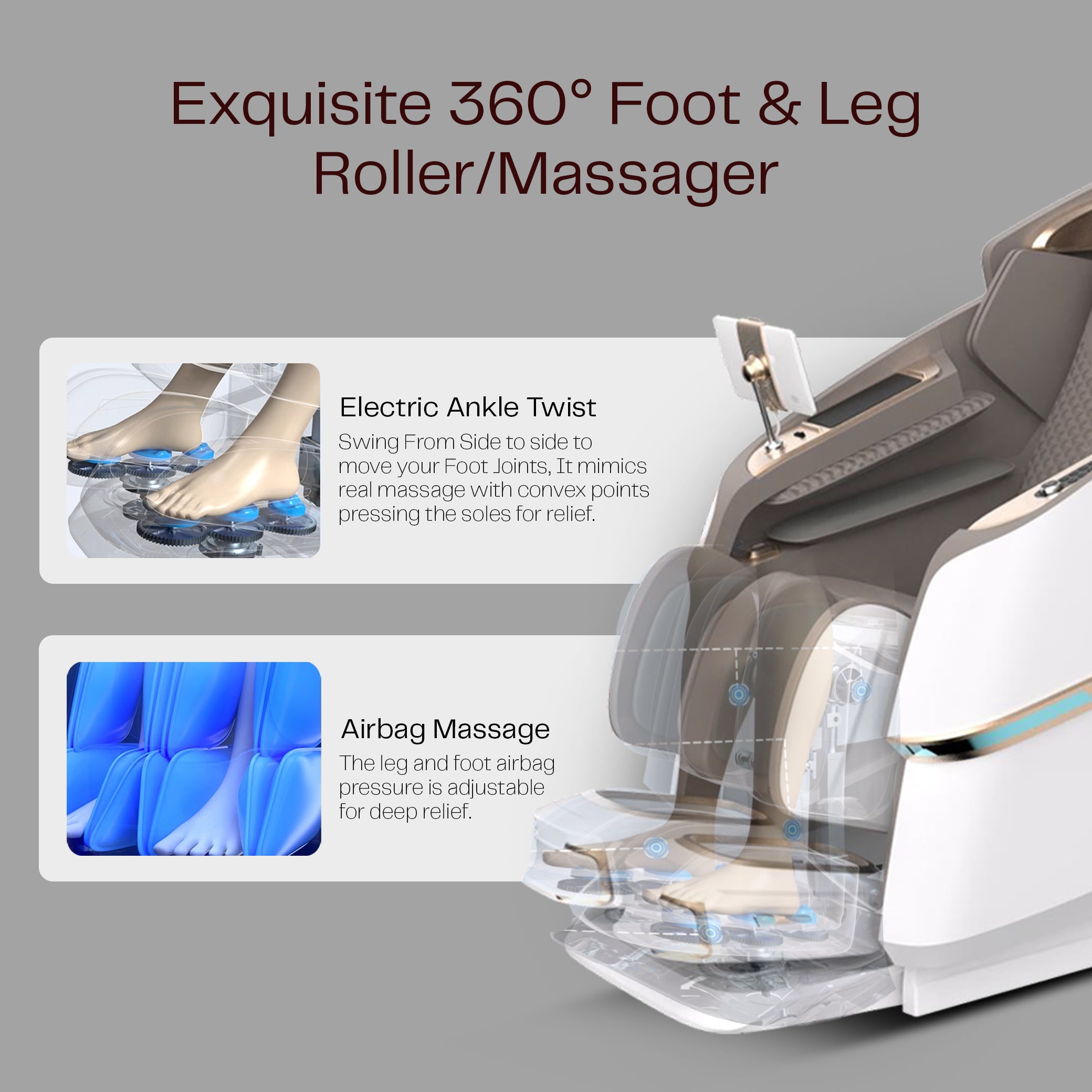 كرسي مساج A68 Max لتعزيز الصحة والاسترخاء اليومي | A68 Max healthcare massage chair for wellness