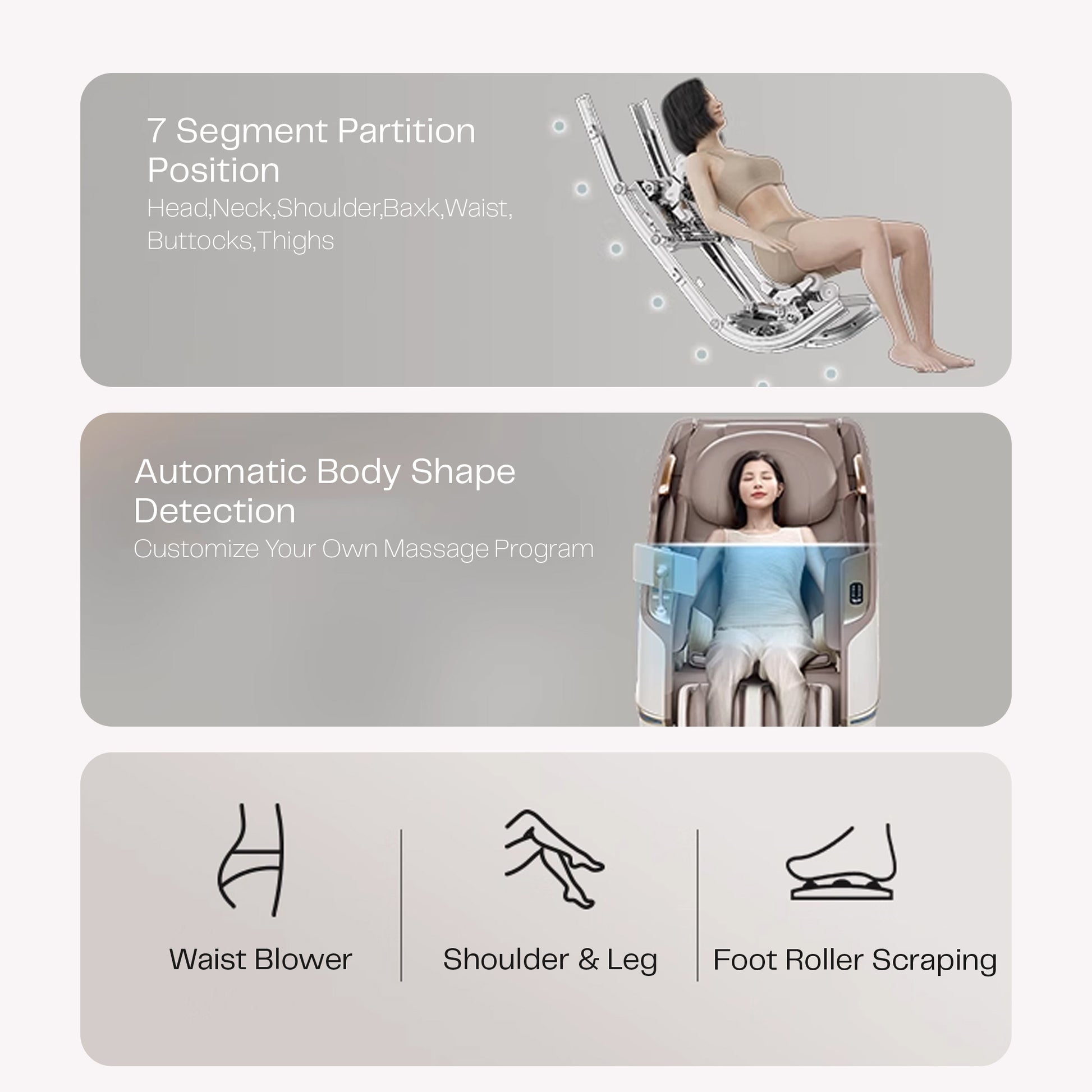 كرسي مساج A68 Max بتصميم فاخر يجمع بين الأداء والأناقة | A68 Max premium design massage chair