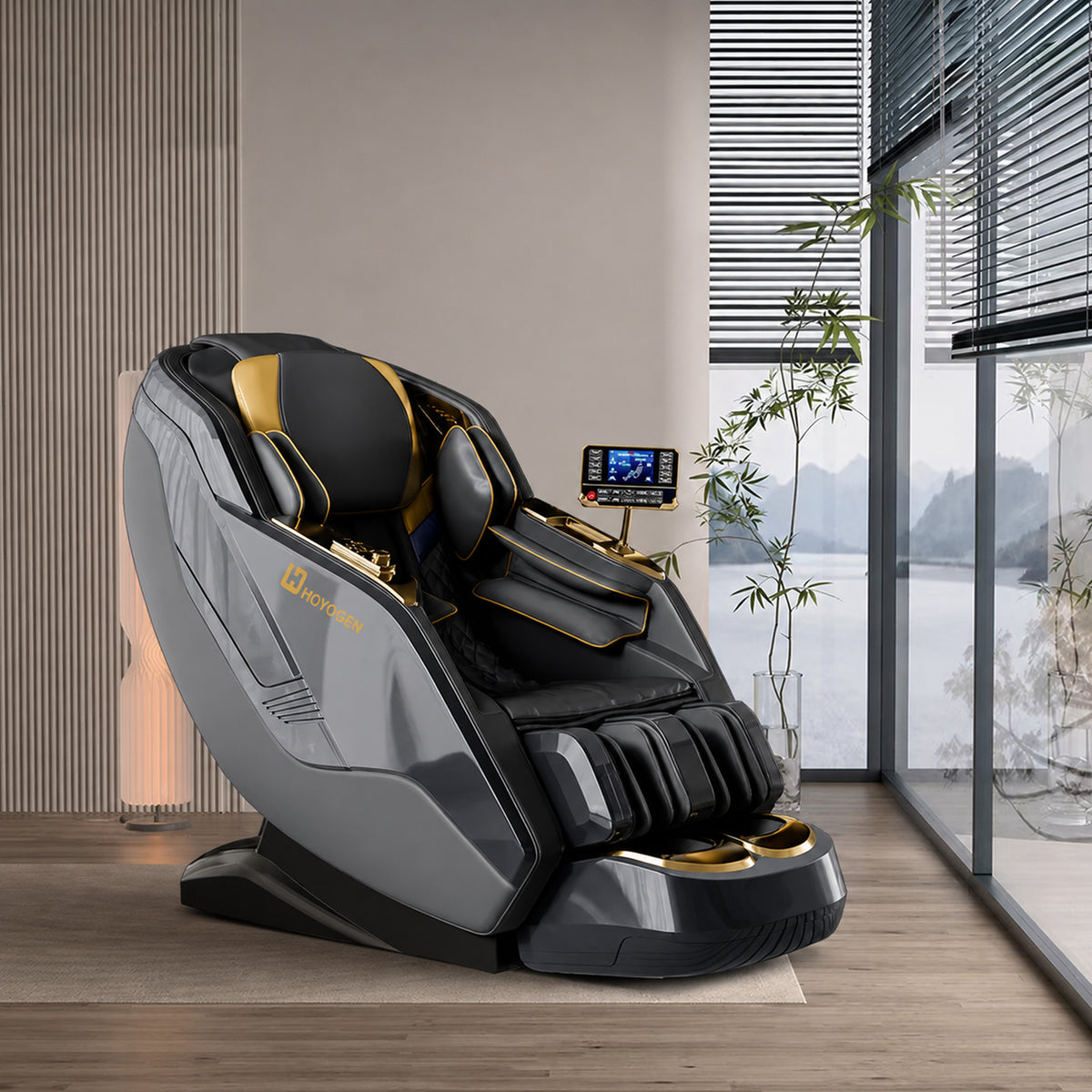 ARIES Hoyogen Massage Chair (Dark Grey)
