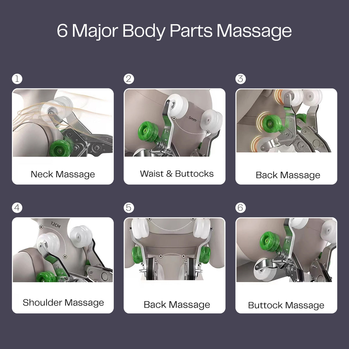 ARIES Hoyogen Massage Chair (Dark Grey)