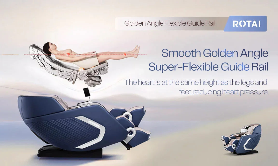 كرسي مساج Bi Stretch أزرق الجاذبية الصفرية في السعودية لتجربة استرخاء مثالية | Bi Stretch blue zero gravity massage chair Saudi Arabia