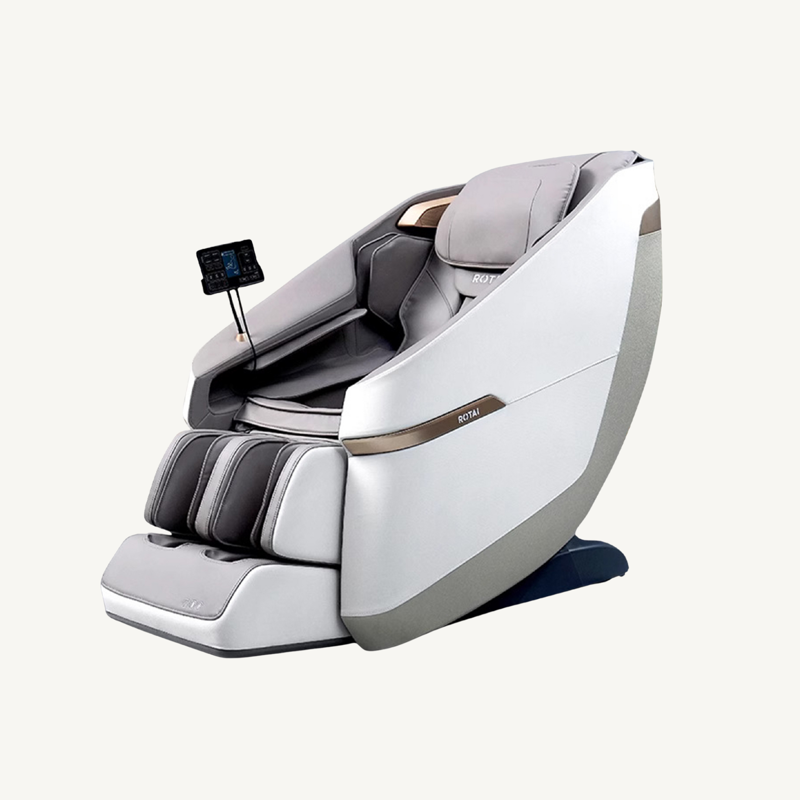 كرسي مساج Jimny رمادي مزود بوسائد هوائية لتدليك الجسم بالكامل | Jimny grey airbag massage chair for full body compression massage
